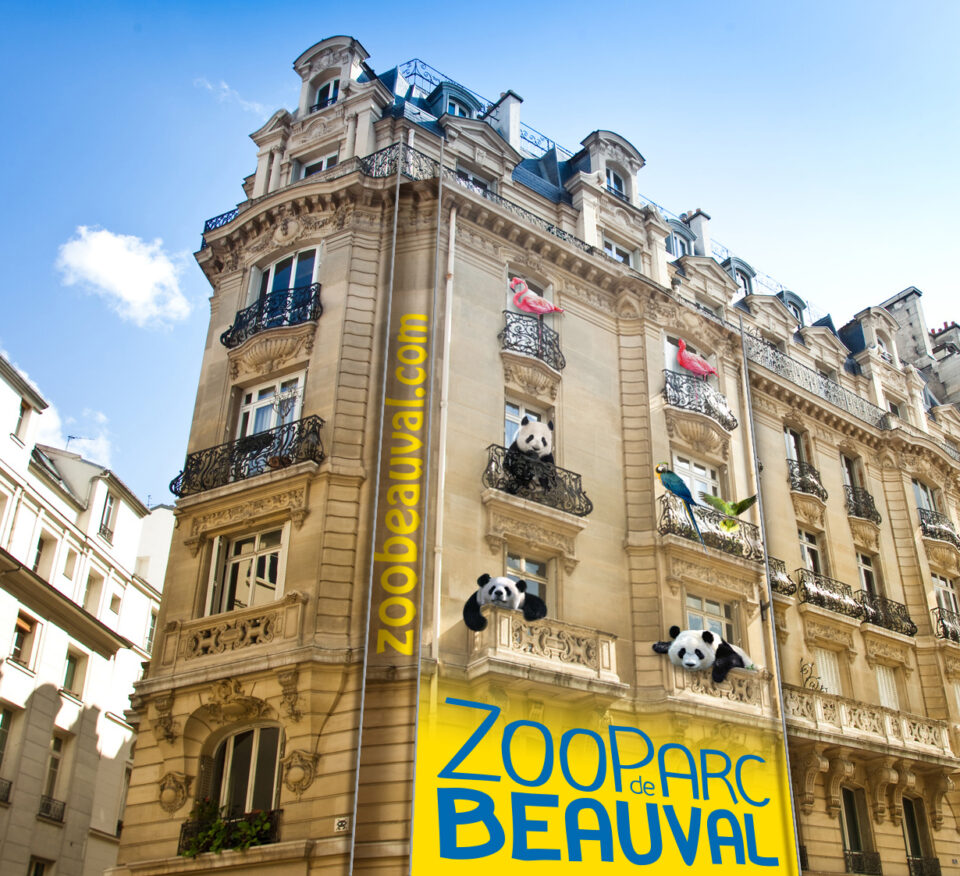 Bâche de travaux - Zoo de Beauval